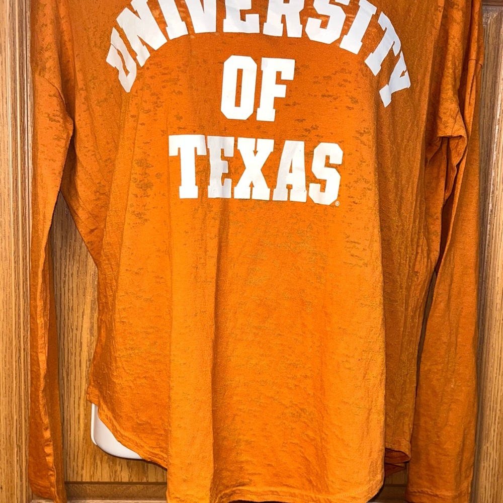 PINK Victoria's Secret Orange Long Sleeve Tee